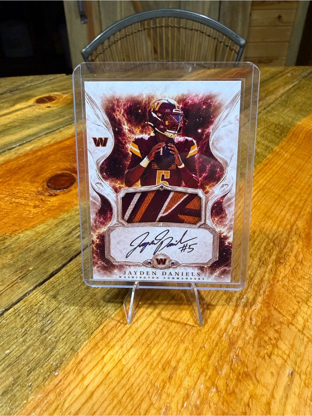 Jayden Daniels Washington Commanders Custom Football Card